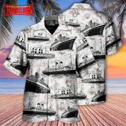 Cruising Retro And Sea Map Hawaiian Shirt