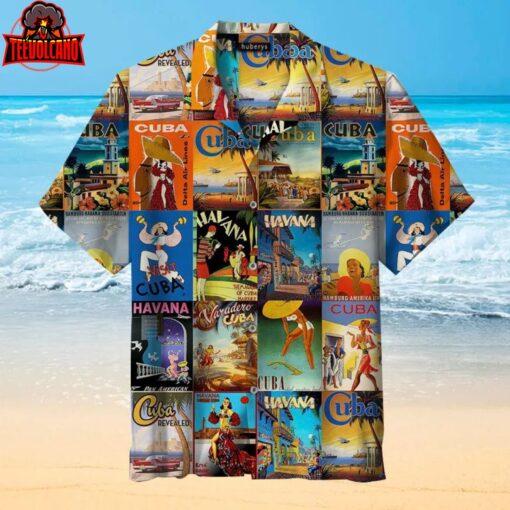 Cuba Havana Beach Travel Hawaiian Shirt