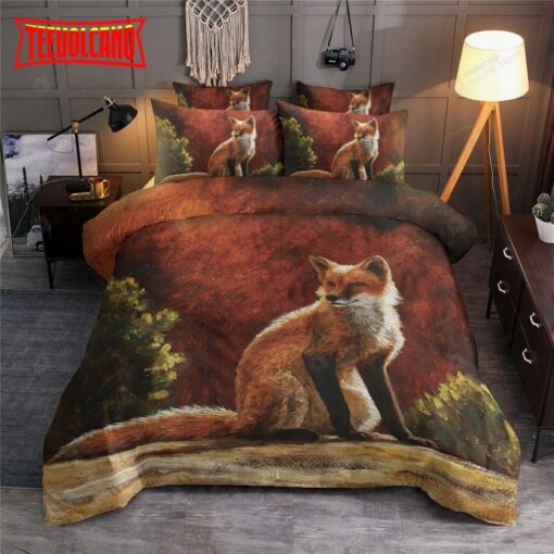 Cute Fox Sitting Bedding Sets