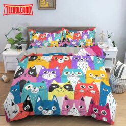 Cute Funny Cats Kids Toddler Bedding Sets