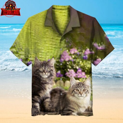 Cute Kitten Hawaiian shirt