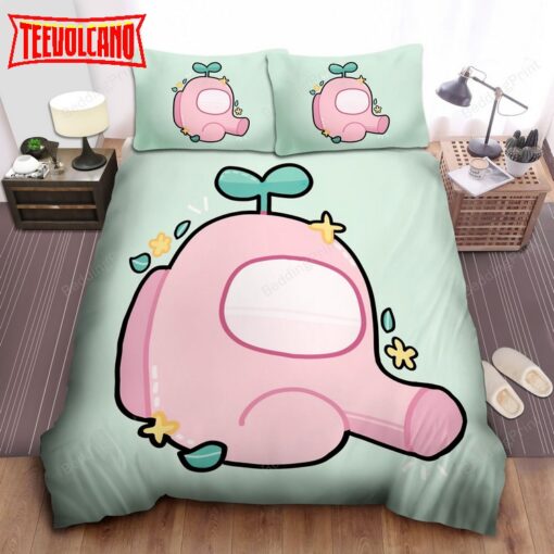 Cute Pink Among Us Duvet Cover Bedding Sets