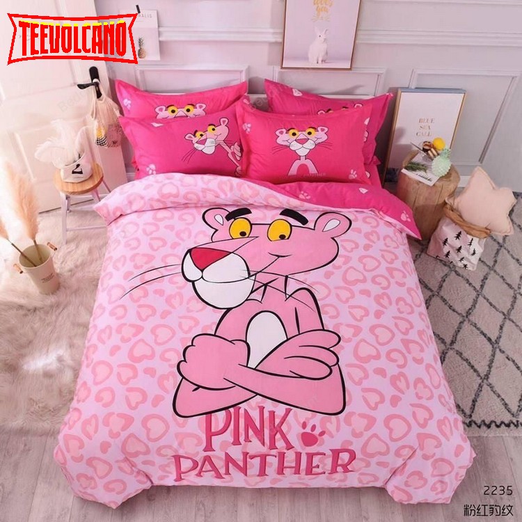 Cute Pink Panther Duvet Cover Bedding Sets
