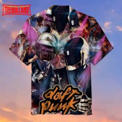 Daft Punk Helmet Hawaiian Shirt