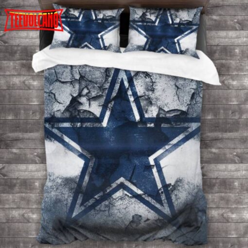 Dallas Cowboys Logo Bedding Set 3PCS Duvet Cover Bedding Sets
