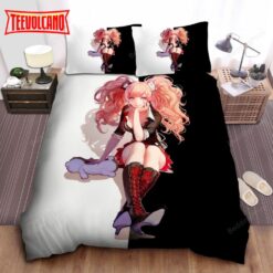 Danganronpa Junko Enoshima In Black And White Background Bedding Sets