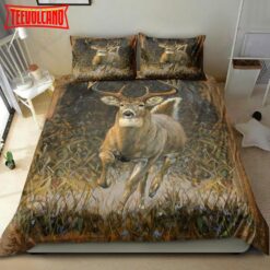 Deer Running In The forest Duvet Cover Bedding Sets