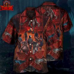 Demogorgon Monster Invading Hawkins Hawaiian Shirt