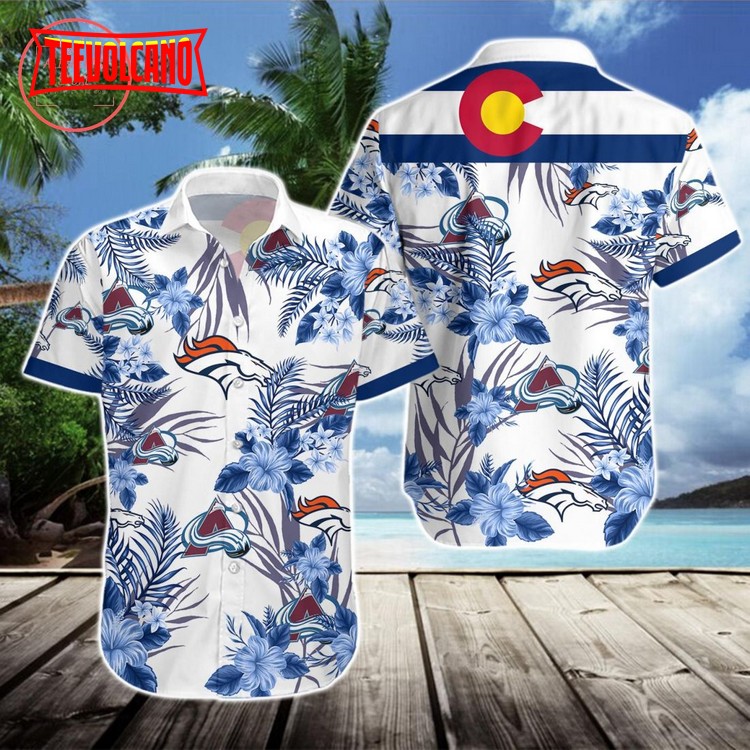 Denver Broncos Colorado Avalanche Hawaiian Shirt