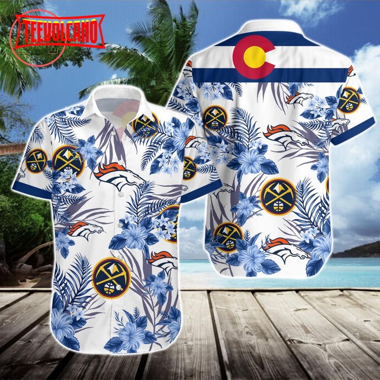 Denver Broncos Denver Nuggets Hawaiian Shirt