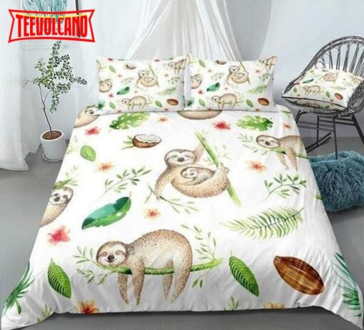 Different Forms Cute Sloths Duvet Cover Bedding Sets