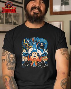 Disney Fantasia Mickey Mouse Sorcerer’s Apprentice Retro T-Shirt