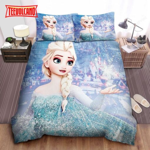 Disney Frozen Elsa Creating Snowflake With Her Power Bedding Sets