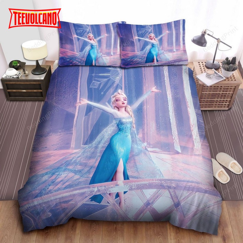 Disney Frozen Elsa In Her Own Ice Castle Duvet Cover Bedding Sets