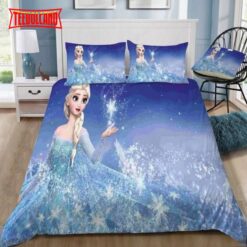 Disney Frozen Elsa The Beautiful Queen Duvet Cover Bedding Sets