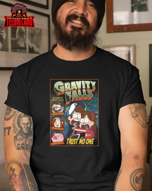 Disney Gravity Falls Trust No One Scared Dipper & Mabel T-Shirt