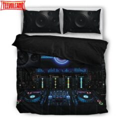 DJ Music Themed Bed Sheets Duvet Cover Bedding Sets