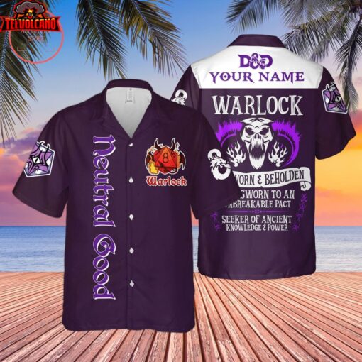 DnD Neutral Good Warlock Custom Hawaiian Shirt