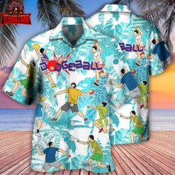 Dodgeball Ball Games Tropical Life Hawaiian Shirt