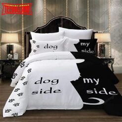 Dog Side And My Side Printed Duvet Cover Bedding Sets