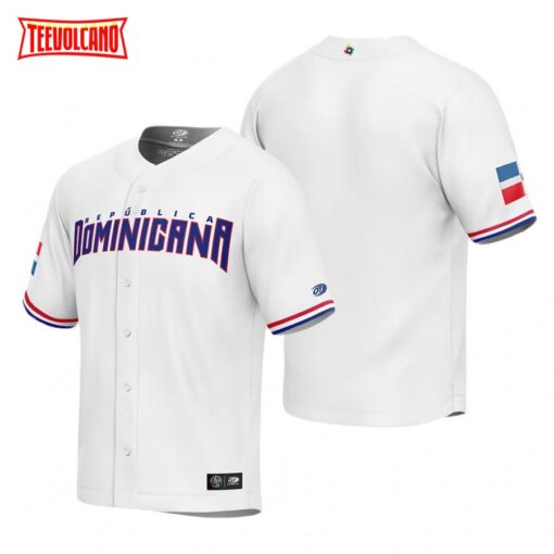 Dominican Republic White 2023 World Baseball Classic Jersey
