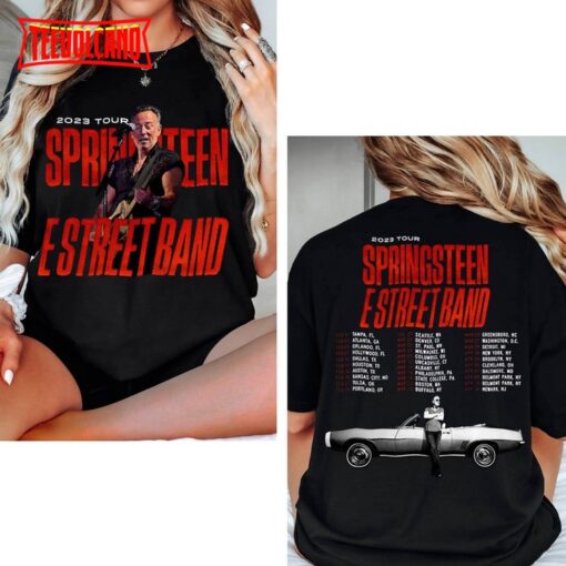 Double Side Bruce Springsteen The E Street Band Tour 2023 Tshirt
