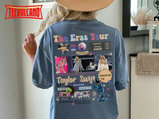 Double Side Houston Night 3 Taylor Swift Eras Tour 2023 T-Shirt
