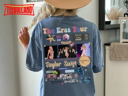 Double Side Nashville Night 1 Taylor Swift Eras Tour 2023 T-Shirt
