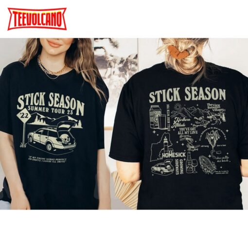 Double Side Vintage Stick Season Summer Tour 2023 T-Shirt