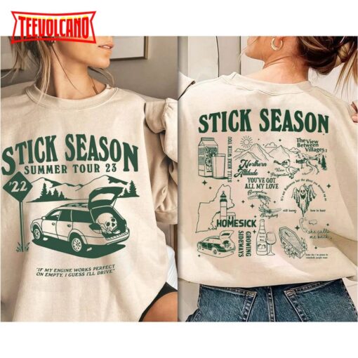 Double Side Vintage Stick Season Summer Tour 2023 T-Shirt