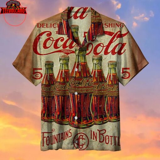 Drink Coca Cola Old Time Hawaiian Shirt