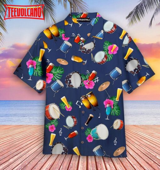 Drum Hawaiian Shirt V2