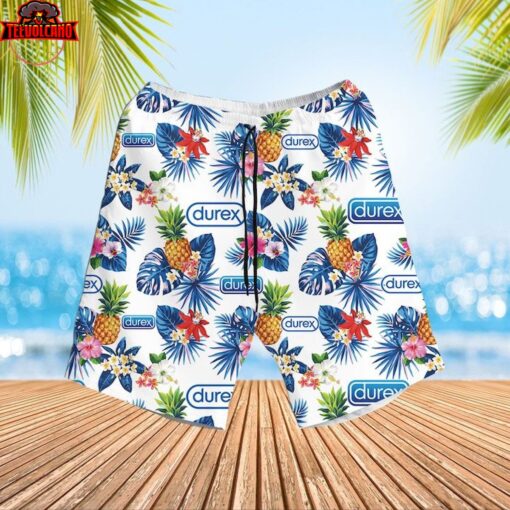 Durex Condoms Logo Hawaiian Shirt and Shorts