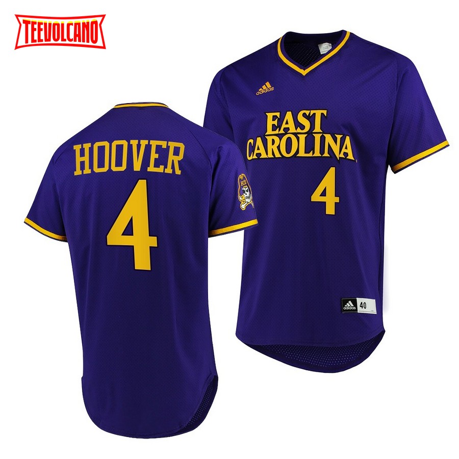 ECU Pirates Lane Hoover College Baseball Jersey Purple
