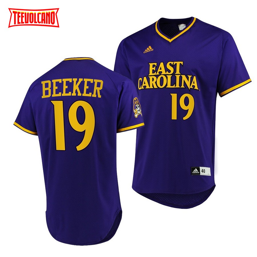 ECU Pirates Merritt Beeker College Baseball Jersey Purple