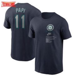 Edgar Martinez Seattle Mariners Legend Name & Number T-Shirt