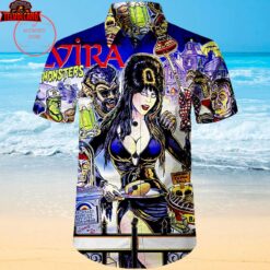 Elvira Pinball Unisex Hawaiian Shirt