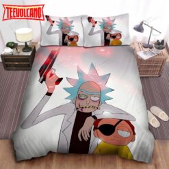 Evil Rick And Eye Patch Morty Duvet Cover Bedding Sets