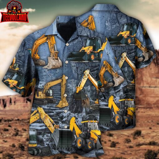 Excavator Strong Power Hawaiian Shirt