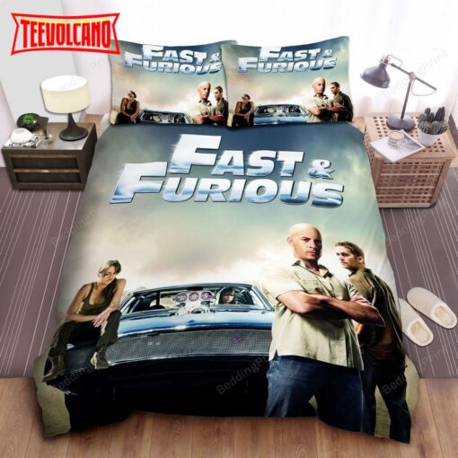 Fast And Furious 4 Movie Promo Poster Bedding Sets