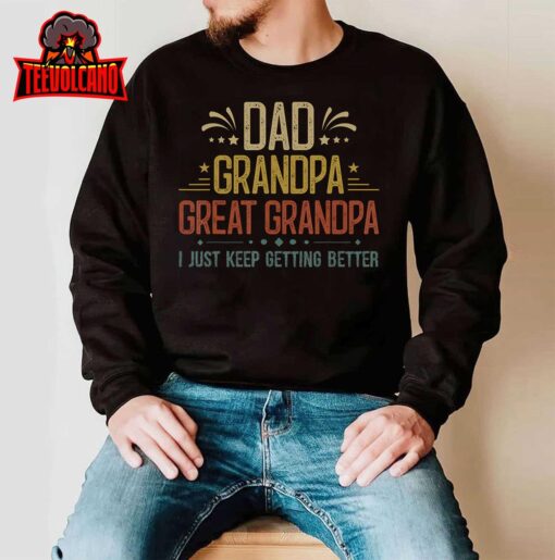 Fathers Day Gift from Grandkids Dad Grandpa Great Grandpa T-Shirt