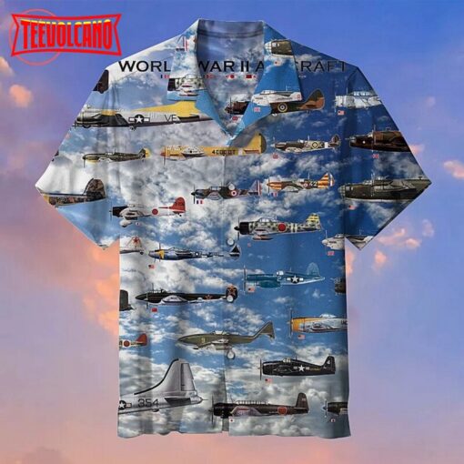 Fighter aircraft Hawaiian Shirt