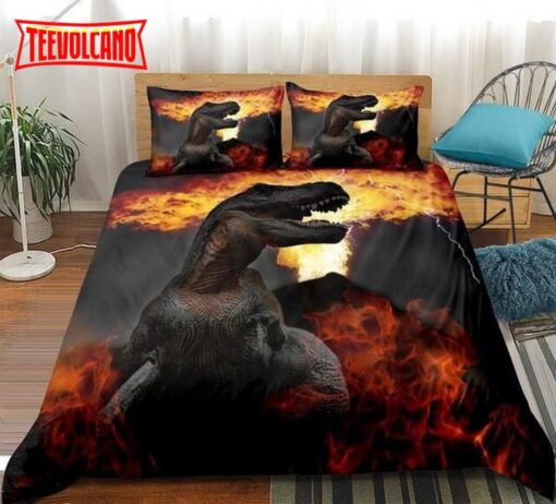 Fire T-Rex Bed Sheets Duvet Cover Bedding Sets
