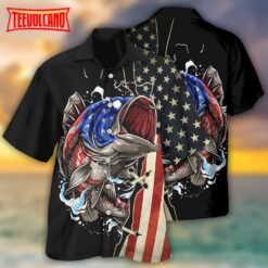 Fishing Independence Day Hawaiian Shirt