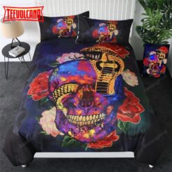 Floral Cobra Snake Bed Sheets Duvet Cover Bedding Sets