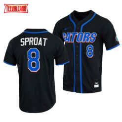 Florida Gators Brandon Sproat College Baseball Jersey Black