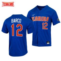 Florida Gators Hunter Barco College Baseball Jersey Royal