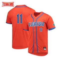 Florida Gators Michael Robertson Orange College Baseball Jersey