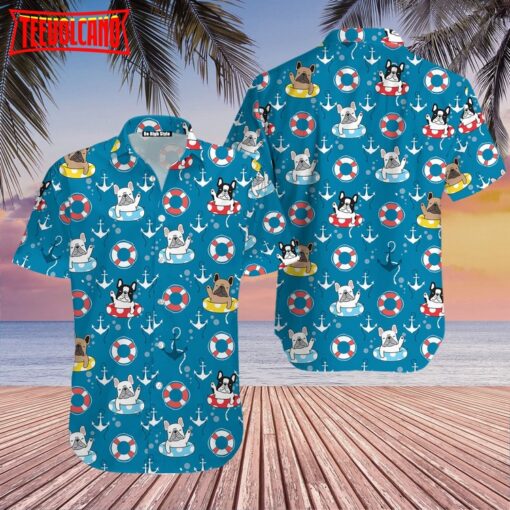 French Bulldog Funny Summer Hawaiian Shirt V1