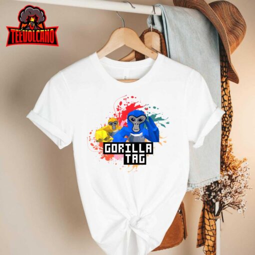 Funny Gorilla Tag Shirt, Gorilla Tag Merch Monke VR Game T-Shirt